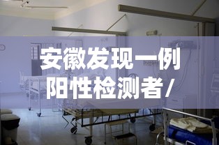 安徽发现一例阳性检测者/安徽感染